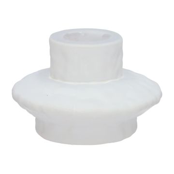 Kerzenständer TULOR, Glas, weiß-matt, 5,5cm, Ø8cm Kerzenständer TULOR, Glas, weiß-matt, 5,5cm, Ø8cm