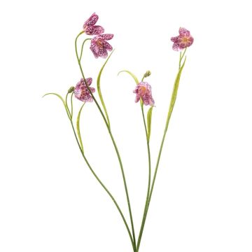Kunst Zweig Schachbrettblume PITARA, pink-weiß, 50cm Kunst Zweig Schachbrettblume PITARA, pink-weiß, 50cm