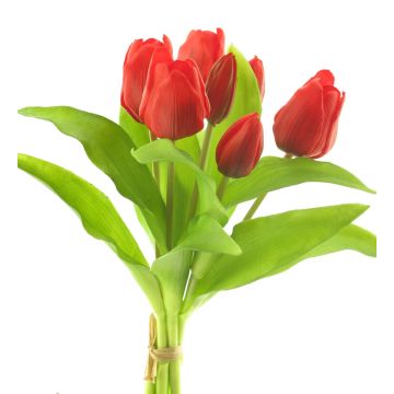 Textil Tulpenstrauß LONA, rot-schwarz, 30cm Textil Tulpenstrauß LONA, rot-schwarz, 30cm