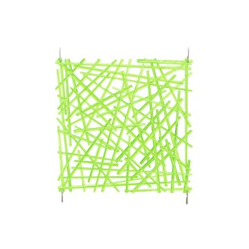 Raumteiler Elemente LUCIE, Striche, grün, 4er Set, 30cm