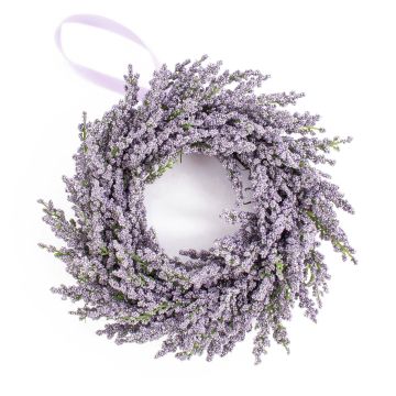 Kunst Lavendelkranz YLVIE, violett, Ø25cm Kunst Lavendelkranz YLVIE, violett, Ø25cm