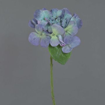 Künstliche Hortensie CHIDORI, lila-blau-grün, 30cm, Ø13cm Künstliche Hortensie CHIDORI, lila-blau-grün, 30cm, Ø13cm