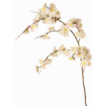 Kunst Japanische Zierkirsche ZORYA mit Blüten, creme-rosa, 125cm