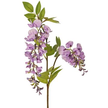 Kunst Blauregen Zweig NEZUMI mit Blüten, lila, 105cm