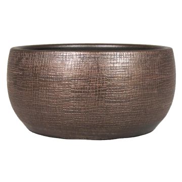 Keramik Schale AGAPE mit Maserung, kupfer, 14cm, Ø28cm