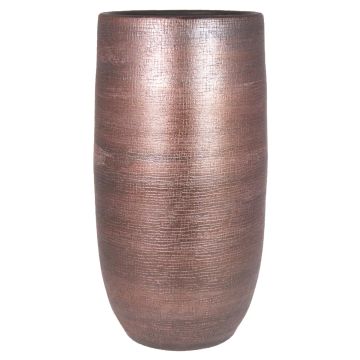 Keramikvase AGAPE mit Maserung, kupfer, 60cm, Ø29cm