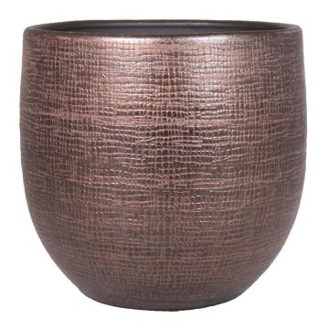 Keramiktopf AGAPE mit Maserung, kupfer, 22cm, Ø24cm