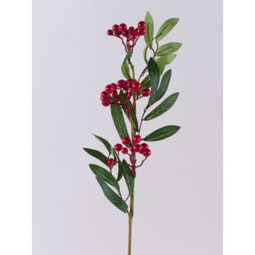 Kunst Vogelbeeren Zweig BERNFRIEDE mit Früchten, rot, 55cm Kunst Vogelbeeren Zweig BERNFRIEDE mit Früchten, rot, 55cm