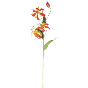 Kunstblume Gloriosa MAFIRNA, orange-gelb, 80cm