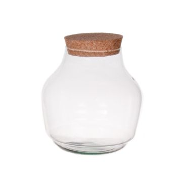 Vorratsglas KAYLOU AIR, Eco Glas, mit Korkdeckel, klar, 19cm, Ø18,7cm Vorratsglas KAYLOU AIR, Eco Glas, mit Korkdeckel, klar, 19cm, Ø18,7cm