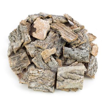 Birkenrinde Streudeko RANDY, weiß-gekalkt, 6x7cm