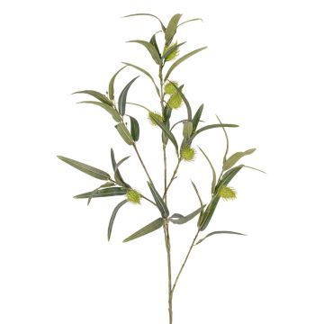Kunst Ballon-Wolfsmilch Zweig TASMIN, Früchte, grün, 95cm