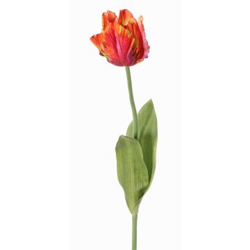 Textilblume Papageientulpe UAKARI, rot-pink-orange-grün, 65cm, Ø6cm Textilblume Papageientulpe UAKARI, rot-pink-orange-grün, 65cm, Ø6cm