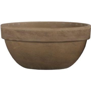 Terrakotta Blumenschale RIVANOA, braun, 16,5cm, Ø34,3cm