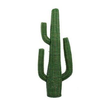 Deko Kaktus SELORA aus Rattan, grün, 30x70x152cm Deko Kaktus SELORA aus Rattan, grün, 30x70x152cm
