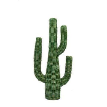 Deko Kaktus SELORA aus Rattan, grün, 20x46x110cm Deko Kaktus SELORA aus Rattan, grün, 20x46x110cm