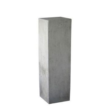 Eckige Pflanzensäule LUNAKA aus Zement, outdoor, grau, 29x29x60cm Eckige Pflanzensäule LUNAKA aus Zement, outdoor, grau, 29x29x60cm