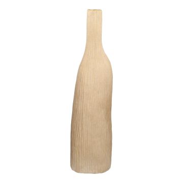 Dekoflasche PHILLIPA aus Terrakotta, mit Maserung, taupe, 21,3x14x78,5cm Dekoflasche PHILLIPA aus Terrakotta, mit Maserung, taupe, 21,3x14x78,5cm