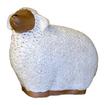 Tierfigur Schaf ZENARA aus Keramik, glasiert, weiß, 37x20x32cm Tierfigur Schaf ZENARA aus Keramik, glasiert, weiß, 37x20x32cm