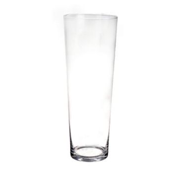 Konische Boden Vase AMNA AIR aus Glas, klar, 70cm, Ø19cm Konische Boden Vase AMNA AIR aus Glas, klar, 70cm, Ø19cm