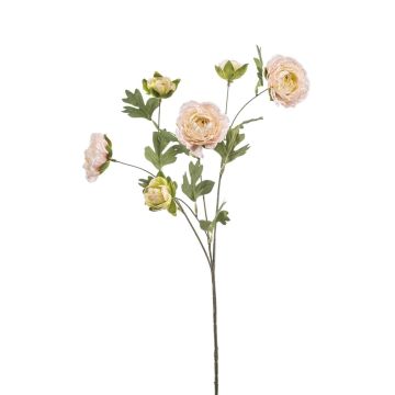 Kunst Ranunkel DAVELLA, rosa-creme, 80cm