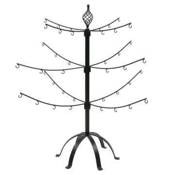 Metall Weihnachtsbaum KYRJA für Anhänger, schwarz, 76cm