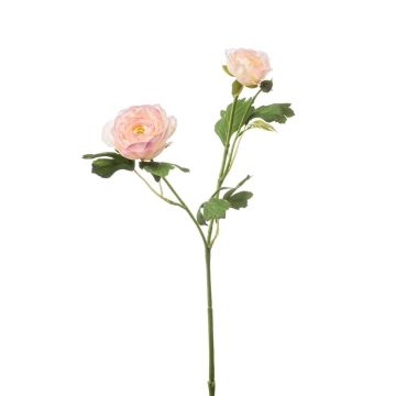 Kunstzweig Ranunkel FLORANCE, rosa-lachs, 45cm