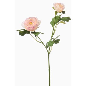 Kunstzweig Ranunkel FLORANCE, rosa-lachs, 45cm