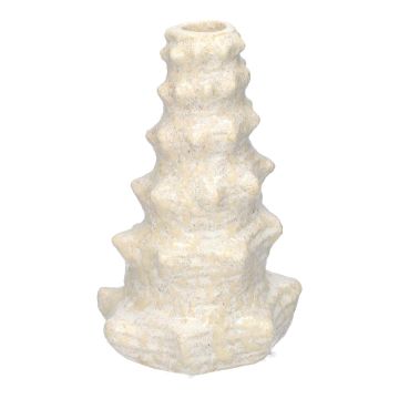 Keramik-Kerzenhalter BROOKLYNN, weiß, 18cm, Ø11,5cm Keramik-Kerzenhalter BROOKLYNN, weiß, 18cm, Ø11,5cm