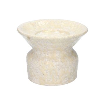 Keramik-Kerzenständer THEOPHILUS, weiß, 9cm, Ø12cm Keramik-Kerzenständer THEOPHILUS, weiß, 9cm, Ø12cm