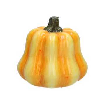Deko-Kürbis KAITLYNN aus Keramik, orange, 10cm, Ø10cm Deko-Kürbis KAITLYNN aus Keramik, orange, 10cm, Ø10cm