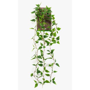 Kunst Hängepflanze Philodendron scandens SAELFES auf Steckstab, 85cm Kunst Hängepflanze Philodendron scandens SAELFES auf Steckstab, 85cm