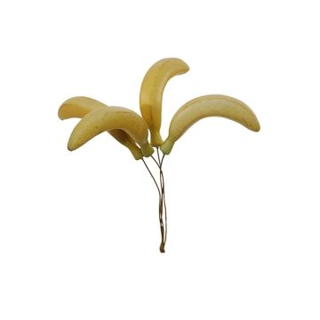 Deko Obst Banane AUNO, 6 Stück, gelb, 7,5cm, Ø1,5cm Deko Obst Banane AUNO, 6 Stück, gelb, 7,5cm, Ø1,5cm