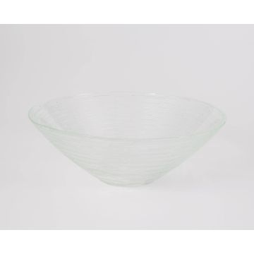 Obst Schale MAJVI aus Glas, klar, 7cm, Ø20cm