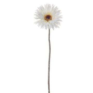 Künstliche Blume Gerbera HAROKI mit Glitzer, weiß, 60cm Künstliche Blume Gerbera HAROKI mit Glitzer, weiß, 60cm