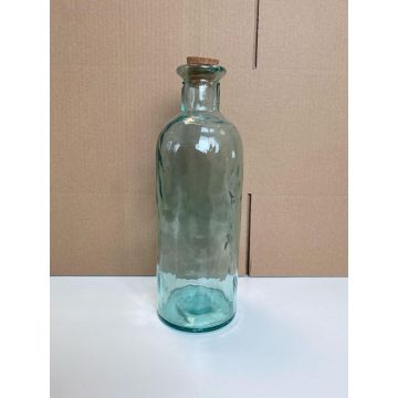 Glasflasche LOUISEMARIE mit Korken, transparent, 36cm, Ø6,5cm Glasflasche LOUISEMARIE mit Korken, transparent, 36cm, Ø6,5cm