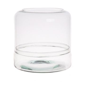 Glas Terrarium DAVINIA, recycelt, klar, 30cm, Ø18,5cm Glas Terrarium DAVINIA, recycelt, klar, 30cm, Ø18,5cm