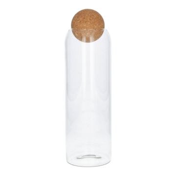 Vorratsglas SEGGY mit Korkkugel, klar, 29cm, Ø8,5cm Vorratsglas SEGGY mit Korkkugel, klar, 29cm, Ø8,5cm