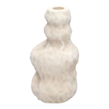 Keramik-Kerzenständer ALEKSANDRIA mit Struktur, weiß, 18cm, Ø9,5cm Keramik-Kerzenständer ALEKSANDRIA mit Struktur, weiß, 18cm, Ø9,5cm