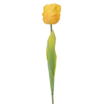 Kunstblume Papageientulpe LUNETTA, gelb, 65cm