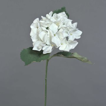 Künstliche Blume Hortensie GUNILLA, Eco Collection, weiß-lila, 60cm, Ø12cm