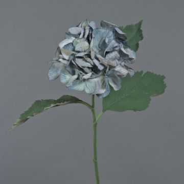 Künstliche Blume Hortensie GUNILLA, Eco Collection, grau-blau, 60cm, Ø12cm