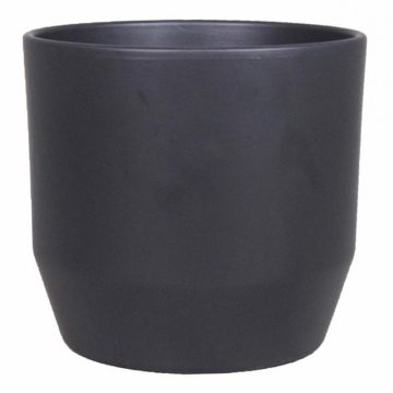 Keramik Blumentopf LENAS, anthrazit-matt, 16cm, Ø17,5cm
