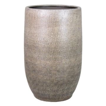 Keramikvase AGAPE mit Maserung, weiß-braun, 40cm, Ø26cm Keramikvase AGAPE mit Maserung, weiß-braun, 40cm, Ø26cm