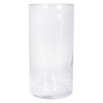 Glas Vase Zylinder SANYA OCEAN, klar, 40cm, Ø19cm