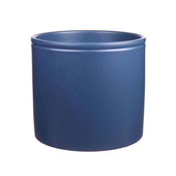 Keramiktopf ALCHIBA, dunkelblau-matt, 21,5cm, Ø23,3cm