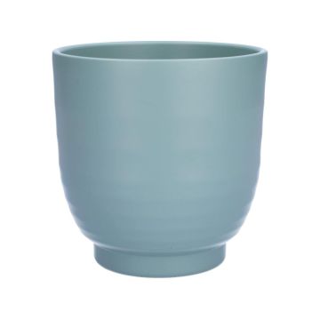 Blumentopf DARWONU, Keramik, hellblau-matt, 14cm, Ø13,5cm