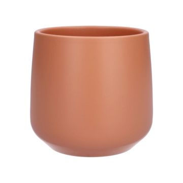Übertopf ZIOKA aus Keramik, matt-terracotta, 20,8cm, Ø23,5cm