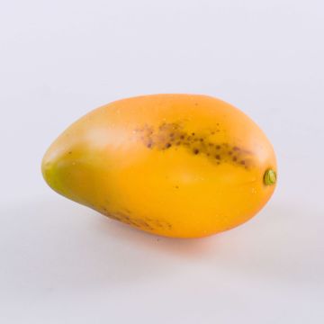 Kunst Mango FLORISA, orange-gelb, 13cm, Ø8cm