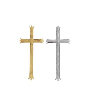 Wachsornament Kreuz LESJA, gold, 10,5x4,5cm Wachsornament Kreuz LESJA, gold, 10,5x4,5cm